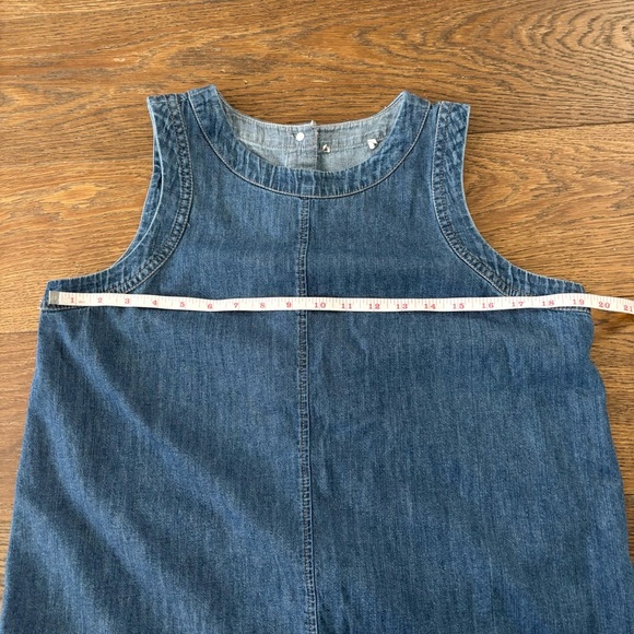 Marks & Spencer Denim Sleeveless Scalloped Vest Blouse - Picture 9 of 10